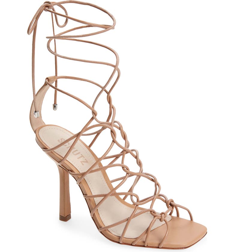 strappy nude heels at nordstrom