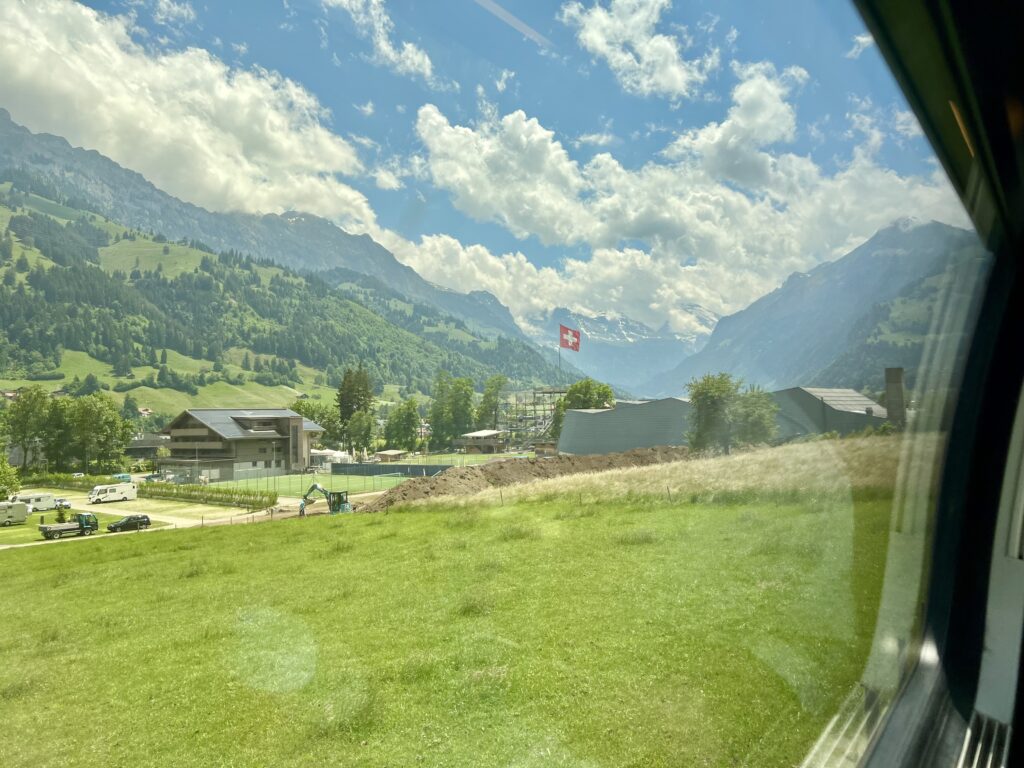 Europe Trip: Switzerland, on the train